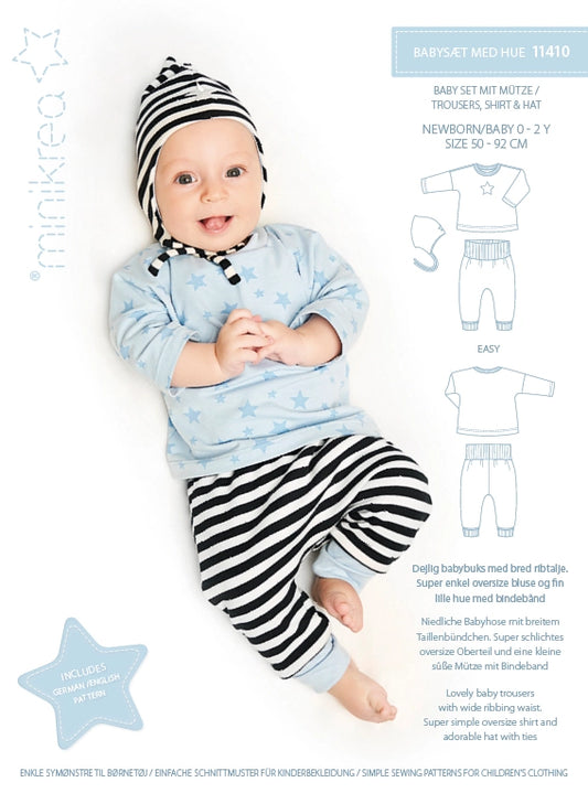 Minikrea babysett m/lue 0-2 år - Minikrea 11410