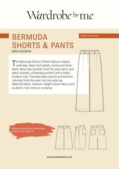 Symønster Bermuda Bukse & Shorts Dame (Str 30-54) - Wardrobe by me