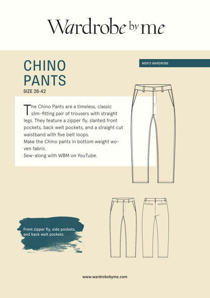 Symønster Chino Bukse Herre (Str 26-42") - Wardrobe by me