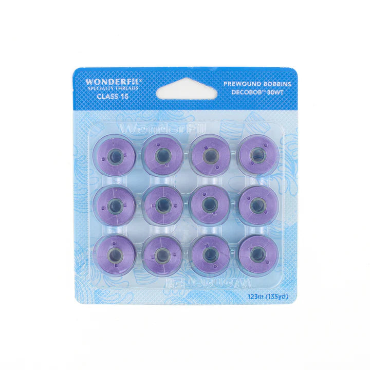 WonderFil Deco Bob Lilac ferdigspolte underspoler 12 stk