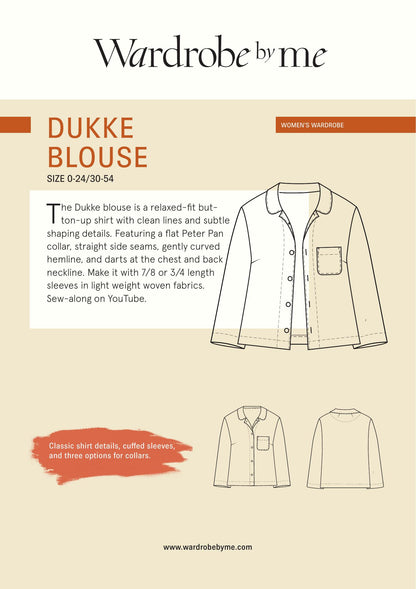 Symønster Dukke Bluse Dame (Str 30-54) - Wardrobe by me