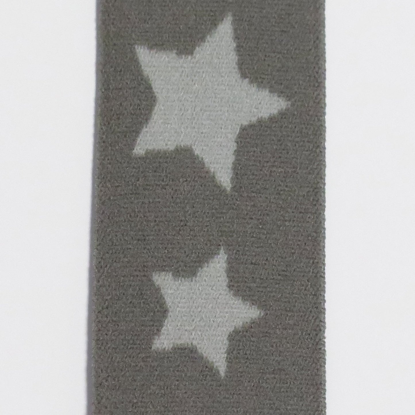 Elastikk 30 mm stjerne grå