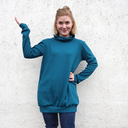 Ida Victoria: Hilde hoodie lang & kort genser (XS-4XL) papirmønster - Lillifixshop Ida Victoria