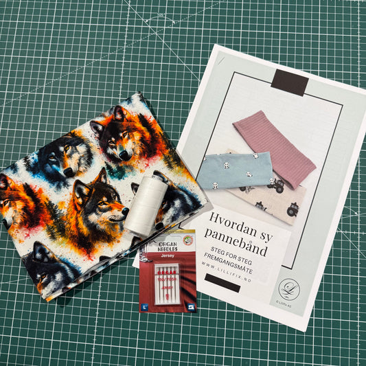 Sypakke pannebånd ulv - med oppskrift og video