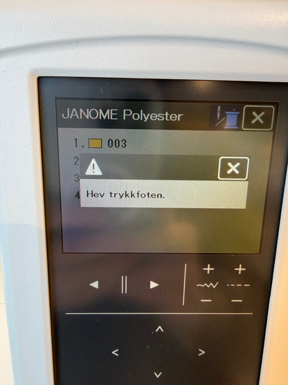 NYHET! Janome MC 1000 Silky White Sy- og Broderimaskin