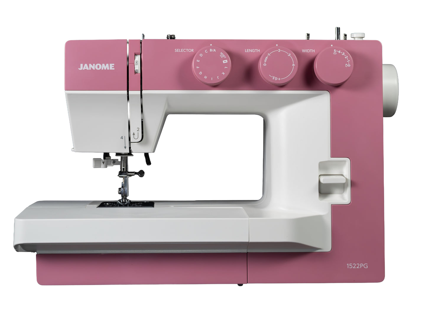 KAMPANJE! Janome 1522 Pink - Få med saks og symønster (verdi 429 kr!)