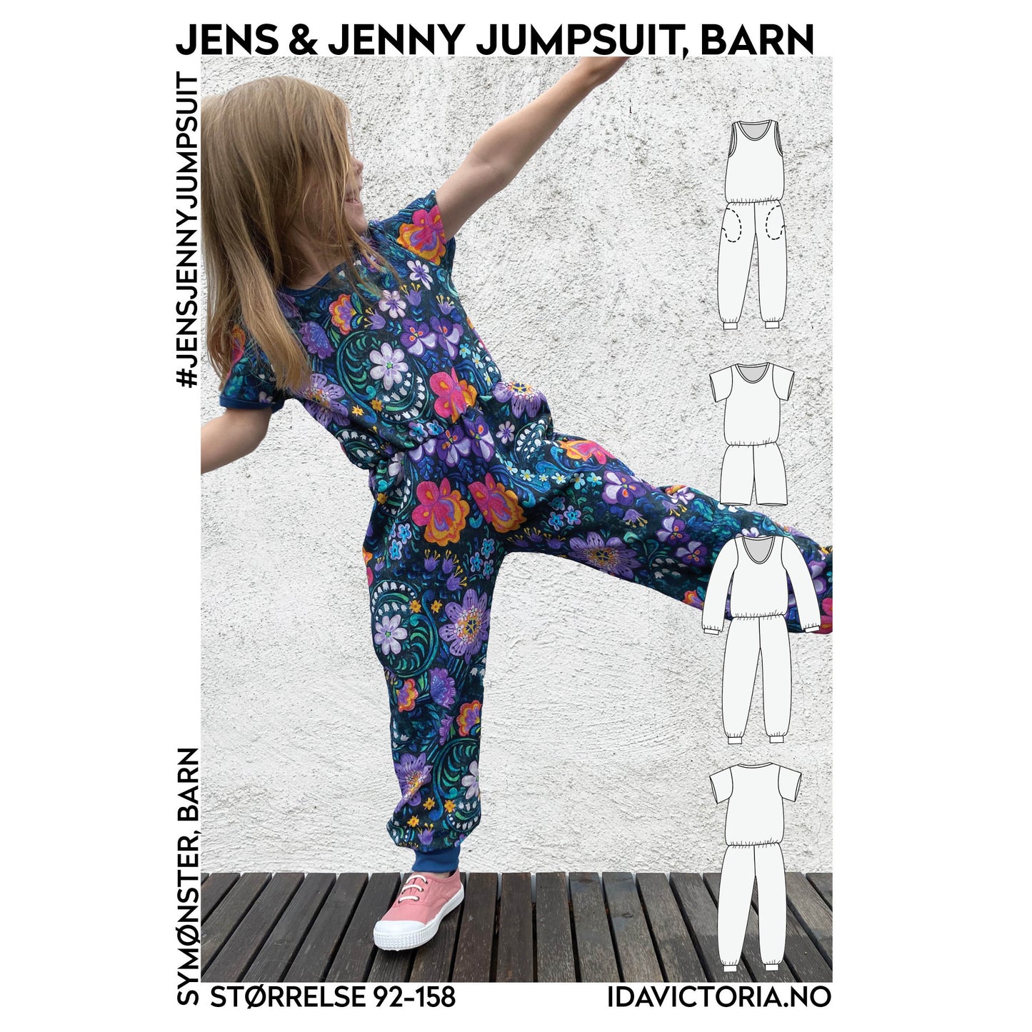 Ida Victoria: Jens & Jenny Jumpsuit, barn (92-158)