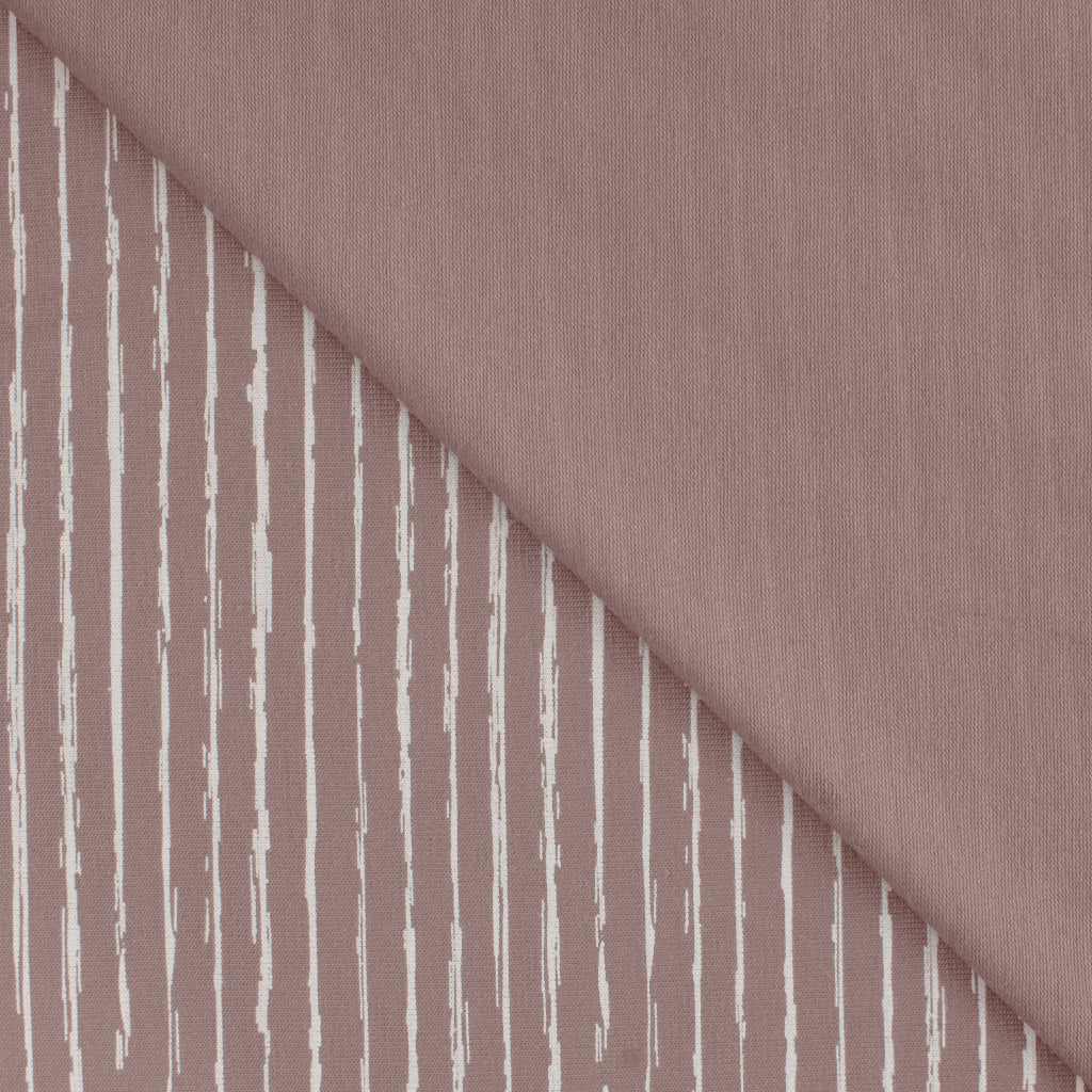 Bomullsjersey striper rosa