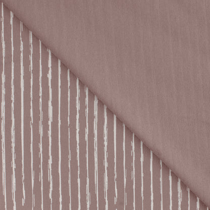 Bomullsjersey striper rosa