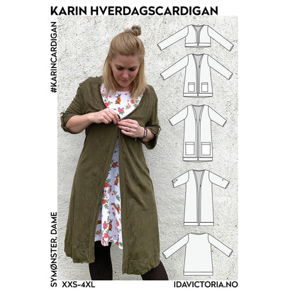 Ida Victoria: Karin hverdagscardigan (XXS-4XL)