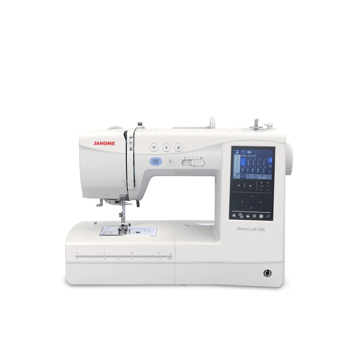 NYHET! Janome MC 1000 Silky White Broderimaskin