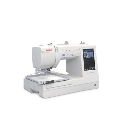 NYHET! Janome MC 1000 Silky White Broderimaskin