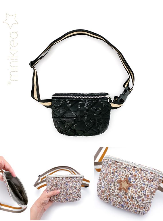 Belteveske/bumbag quiltet - Minikrea 123