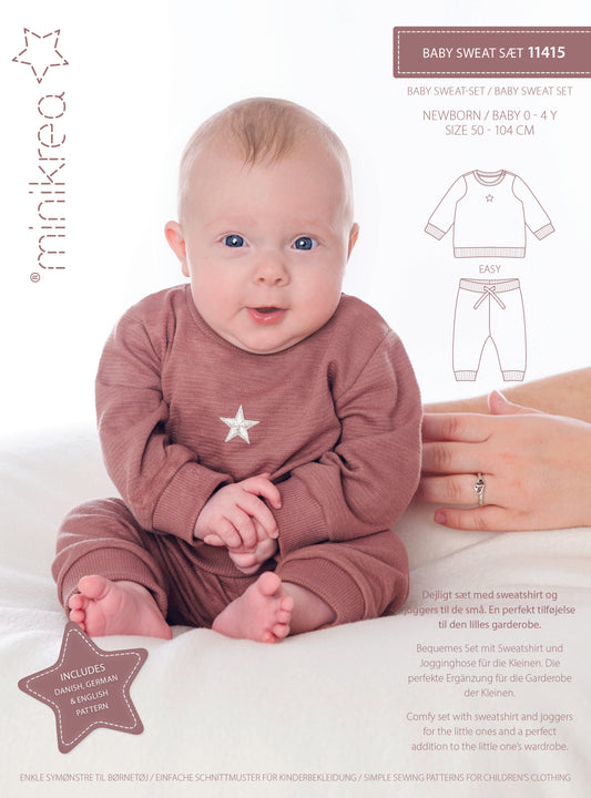 Joggedress baby 0-4 år - Minikrea 11415