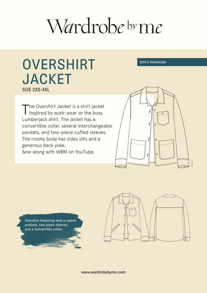 Symønster Overshirt Jakke Herre (Str 2XS-4XL) - Wardrobe by me