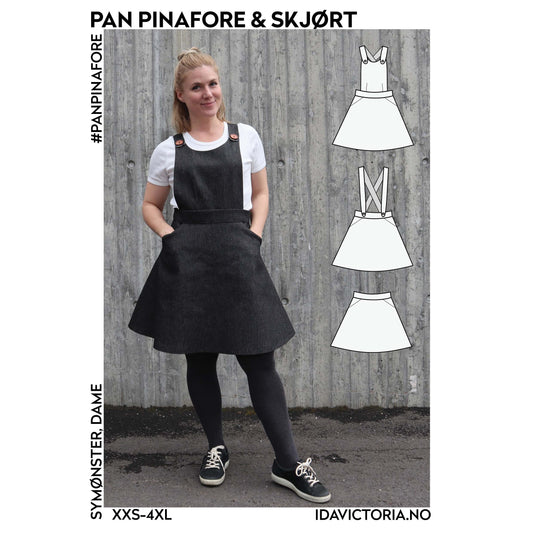 Ida Victoria: Pan Pinafore & skjørt (XXS-4XL)