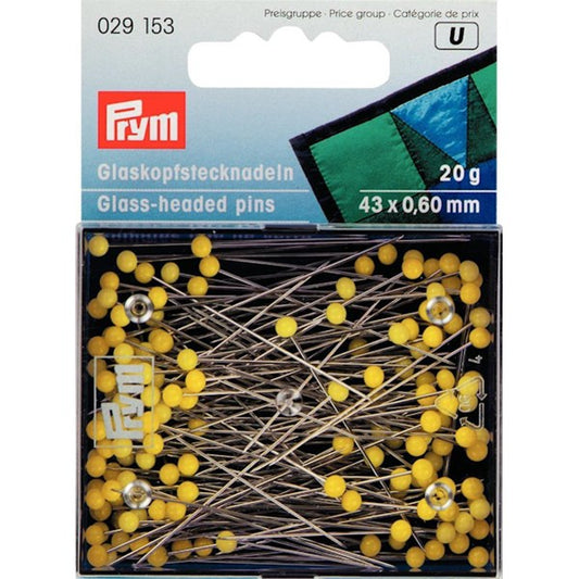 Prym Knappenål 43X0,6 mm Gul - Lillifixshop Prym