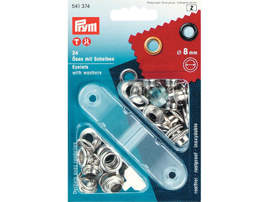 Prym Maljer 8mm – 24stk – Sølv - Lillifixshop Prym