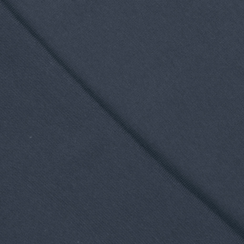 Ribb rundstrikket Denim Blå