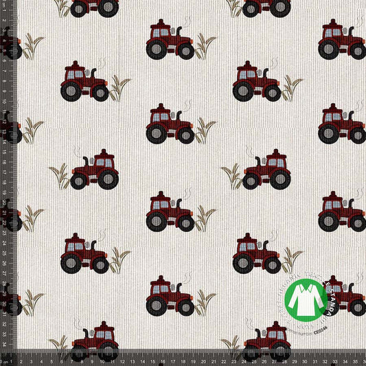 Ribbjersey med Traktorer