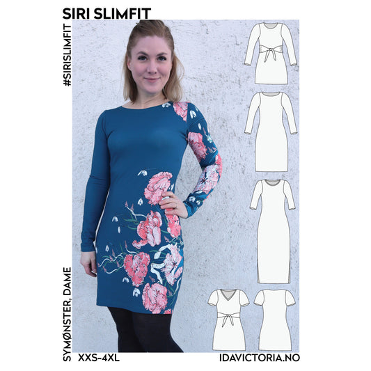 Ida Victoria: Siri slimfit (XXS-4XL) papirmønster