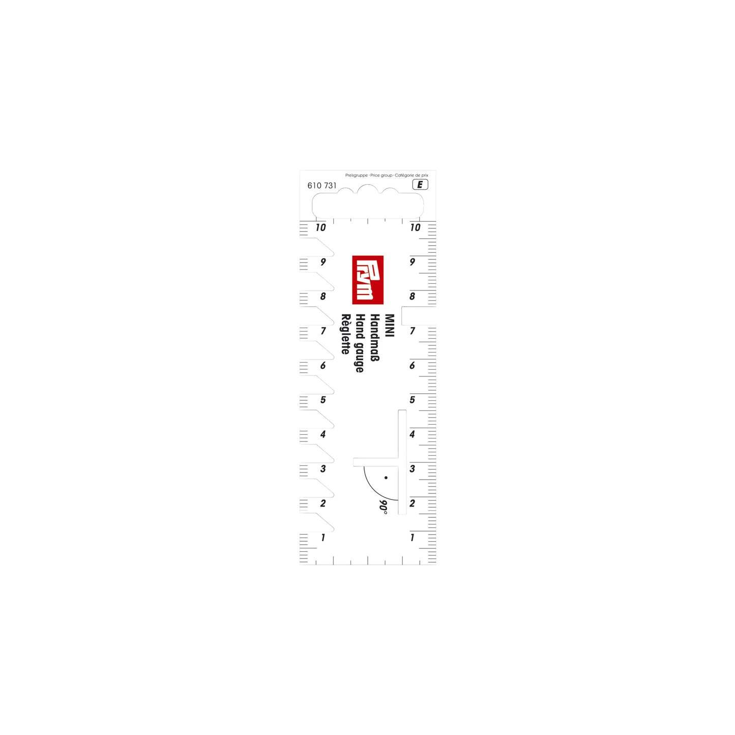 Sømometer plast 4x11,5 cm