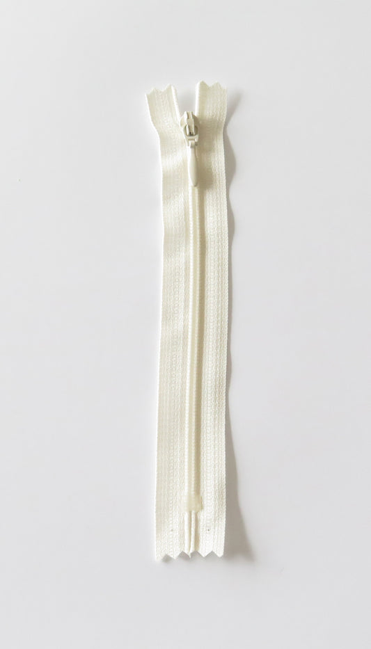 Spiral glidelås - Naturhvit (4 mm bredde)