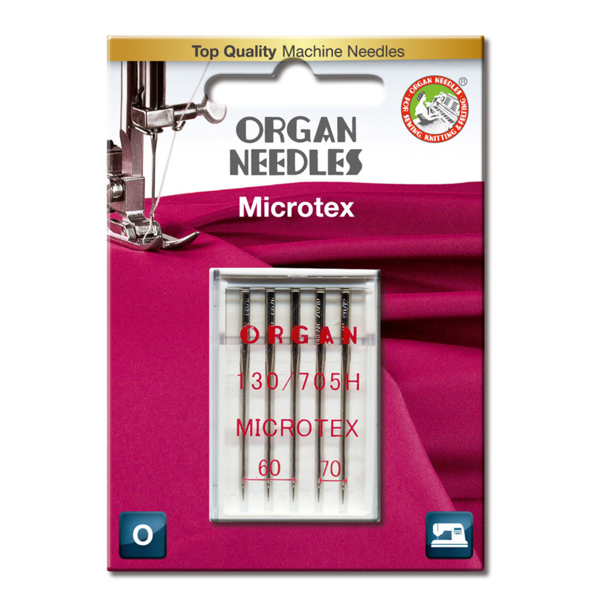 Organ Microtex nål #60-70 - 5 stk - Lillifixshop Organ