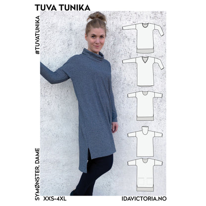 Ida Victoria: Tuva tunika (XXS-4XL) papirmønster