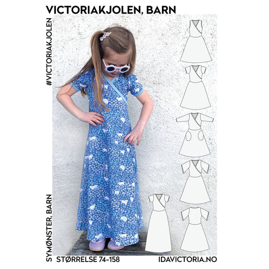 Ida Victoria: Victoriakjolen til barn (74-158) - Lillifixshop Ida Victoria