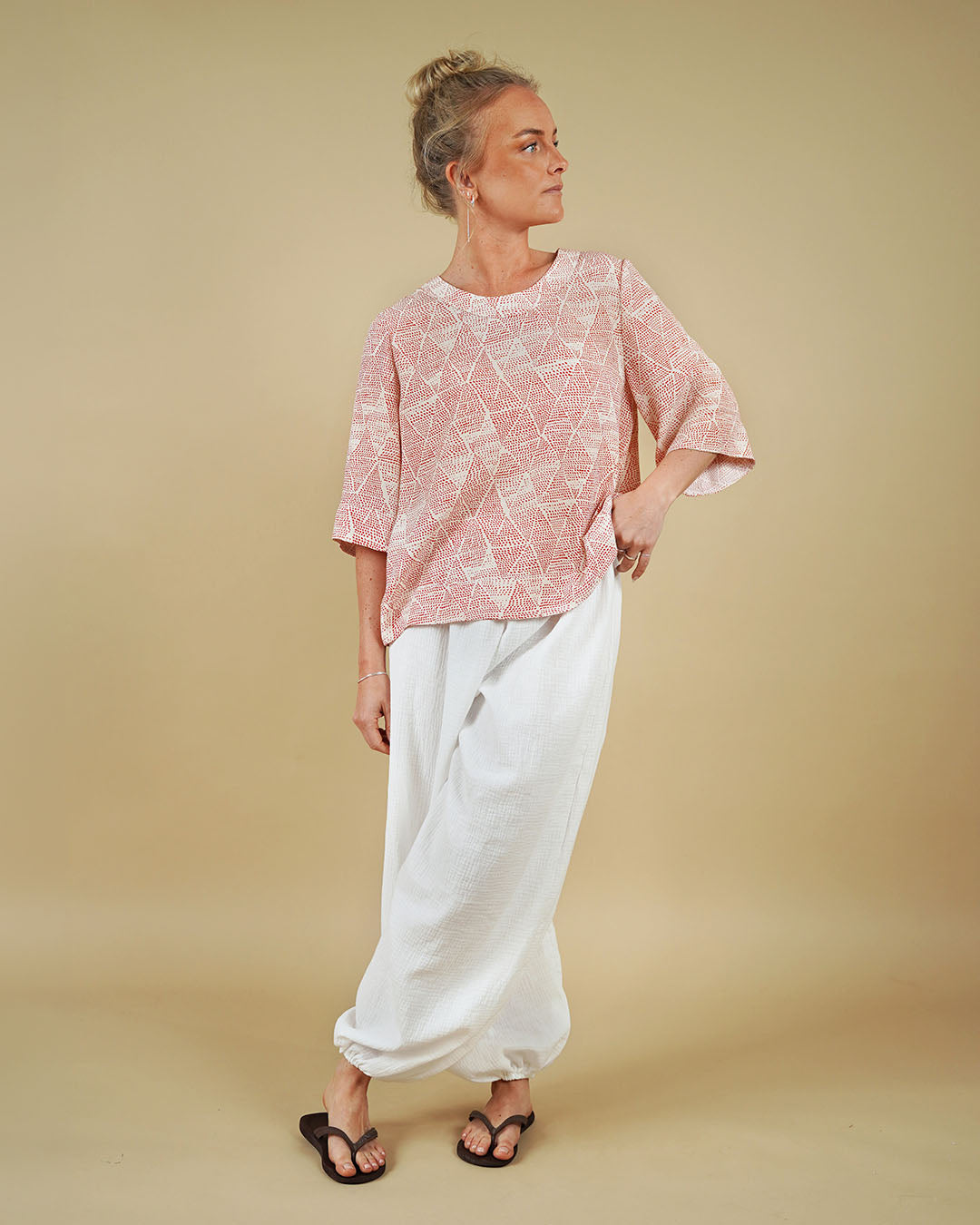 Symønster Bubble Bukse Dame (Str S-3XL) - Wardrobe by me