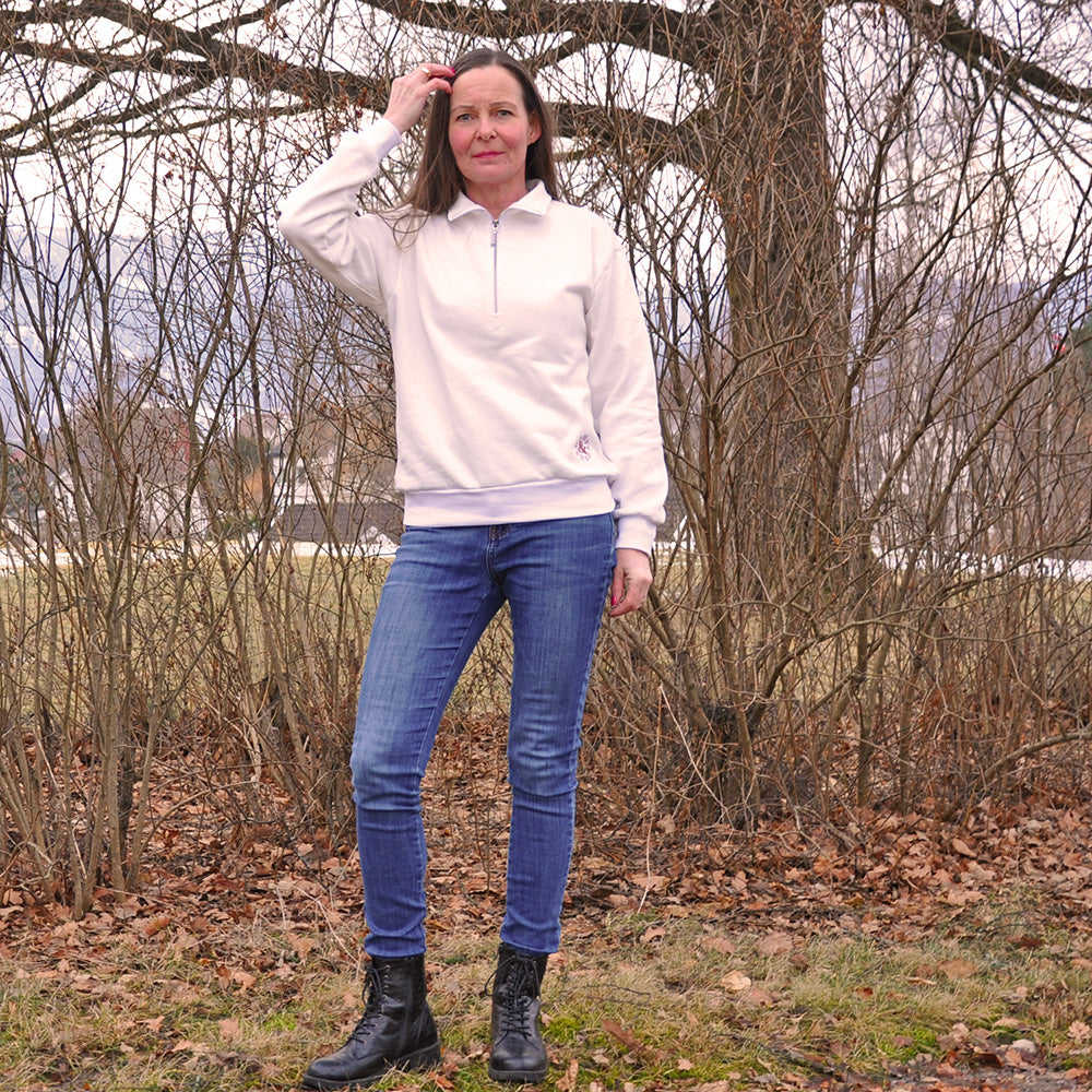 Symønster Half Zipper Genser Dame (Str 30-54) - Wardrobe by me