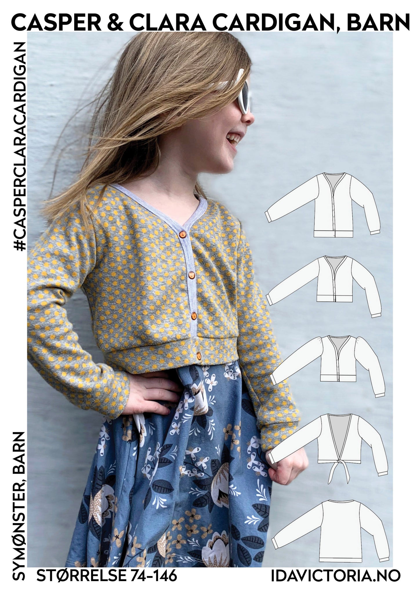 Ida Victoria: Casper & Clara Cardigan, barn (74-146) - Lillifixshop Ida Victoria