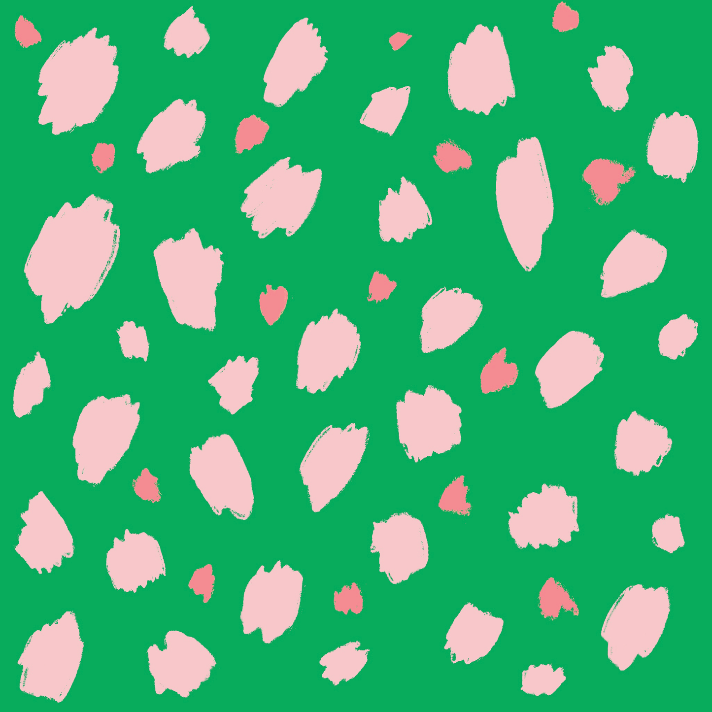 Viskose Georgette av Mari Melilot - Dots Green (Pris pr dm)