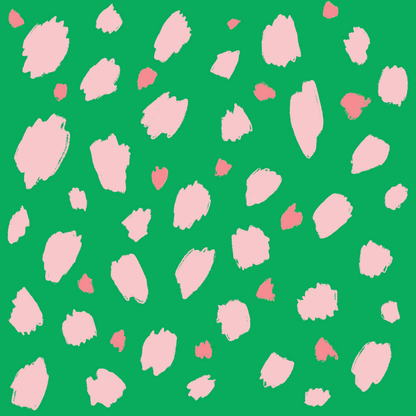 Viskose Georgette av Mari Melilot - Dots Green (Pris pr dm)