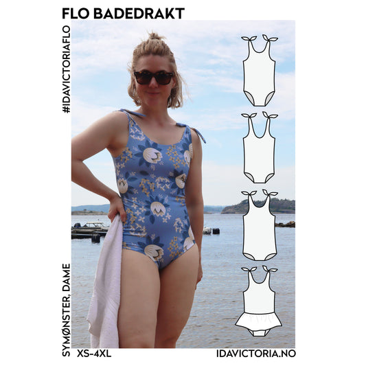 Ida Victoria: Flo badedrakt, dame (XS-4XL)