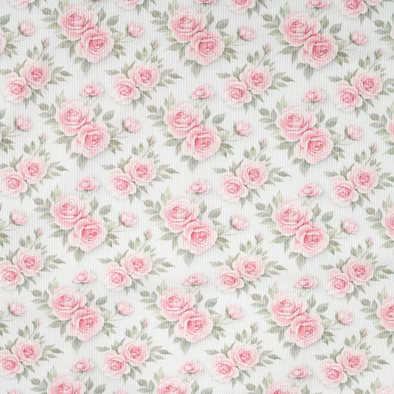 Ribbjersey rosa roser