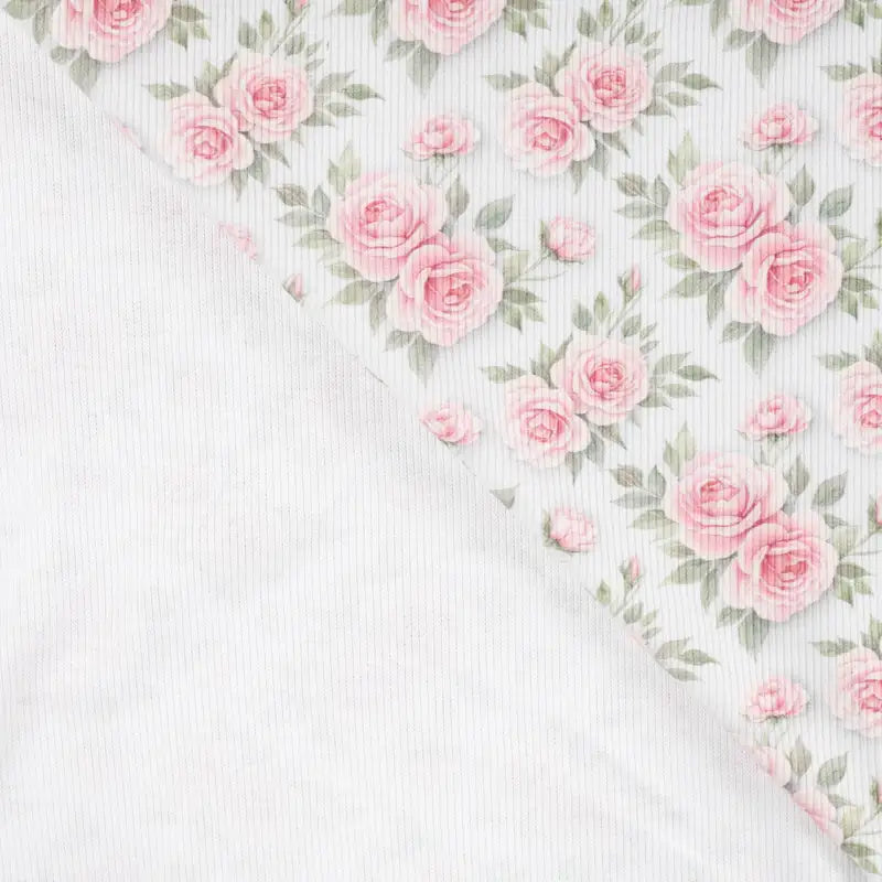 Ribbjersey rosa roser