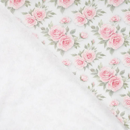 Ribbjersey rosa roser