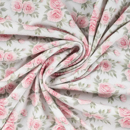 Ribbjersey rosa roser