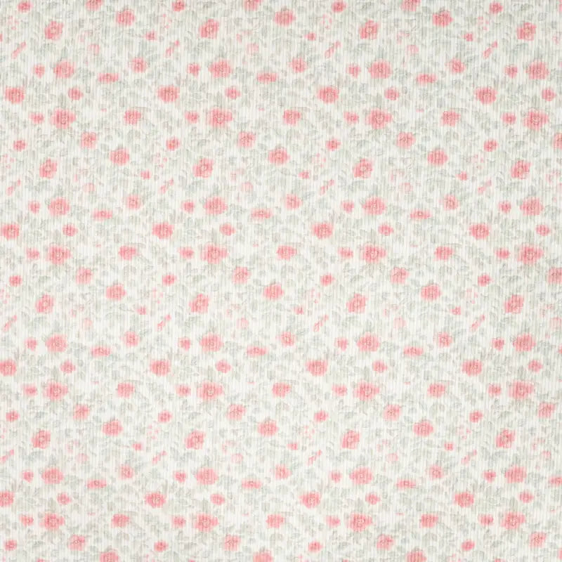 Ribbjersey små rosa blomster