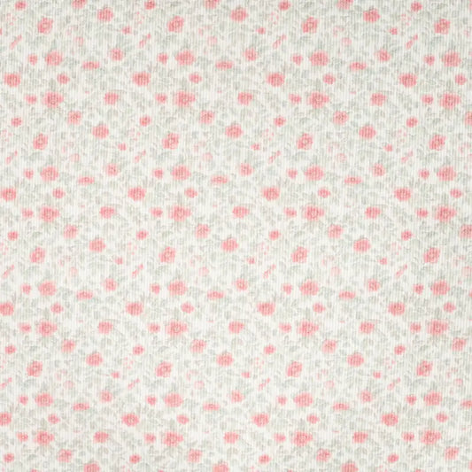 Ribbjersey små rosa blomster