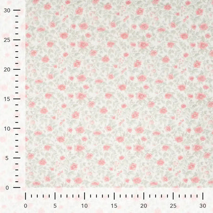 Ribbjersey små rosa blomster