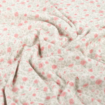 Ribbjersey små rosa blomster