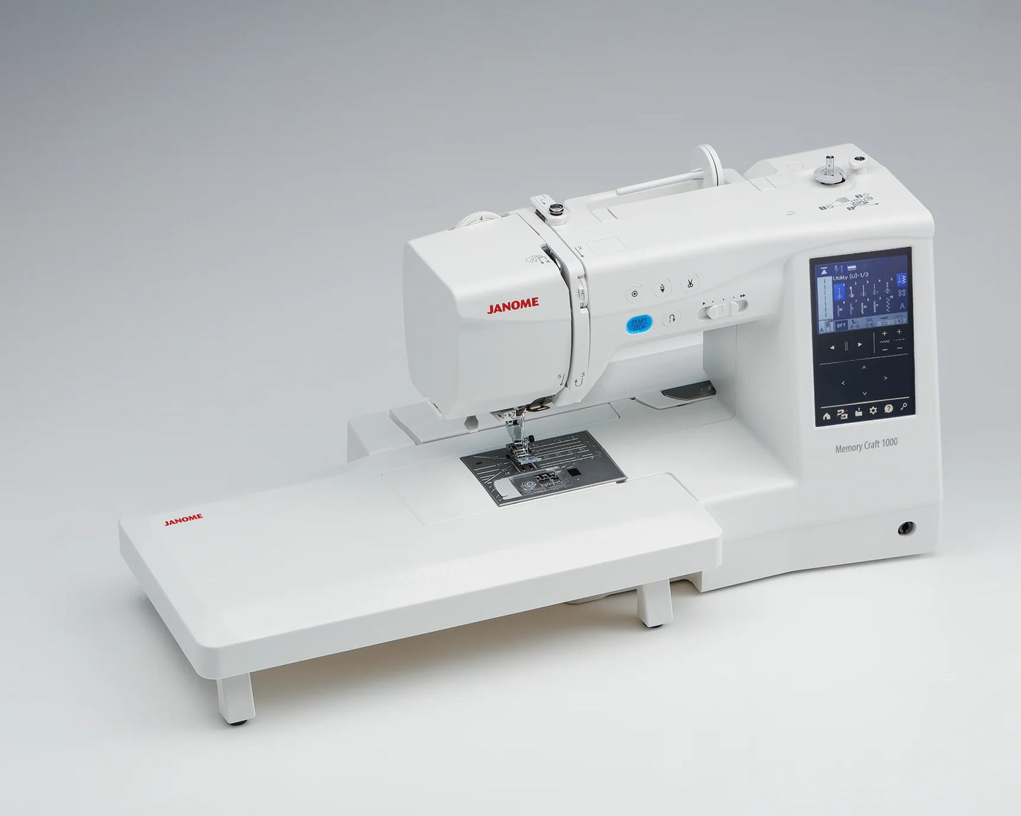 NYHET! Janome MC 1000 Silky White Broderimaskin